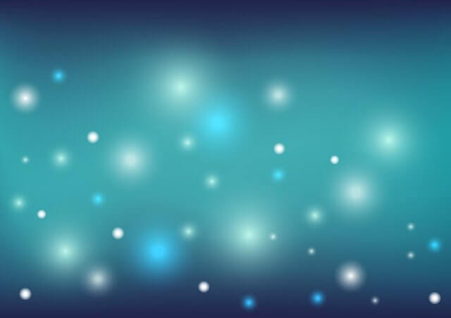 Fondo azul verdoso con diferentes luces para simbolizar el don sobrenatural de esos personajes que saben otro idioma sin saberlo